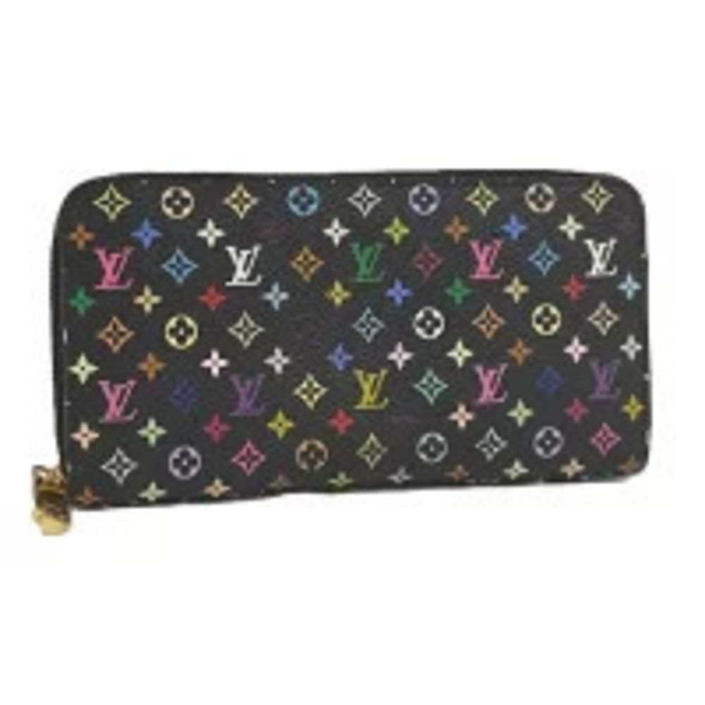 LOUIS VUITTON Multicolor Zippy Wallet Noir Black Grenade